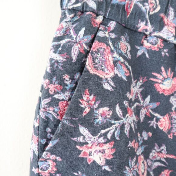 Ann Taylor LOFT Size M Linen Blend Lightweight Shorts Floral Print - Picture 4 of 7